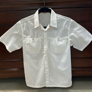 Boys Burberry white button down shirt size 12